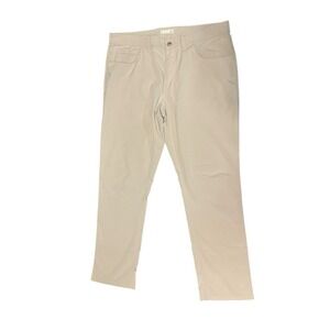 Tasc Performance Mens Straight Fit Chinos Khaki Pants Size 35x28